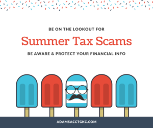 summer tax scams